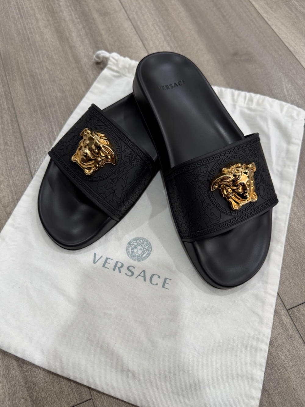 Versace Rubber Sliders - Picture 10 of 11